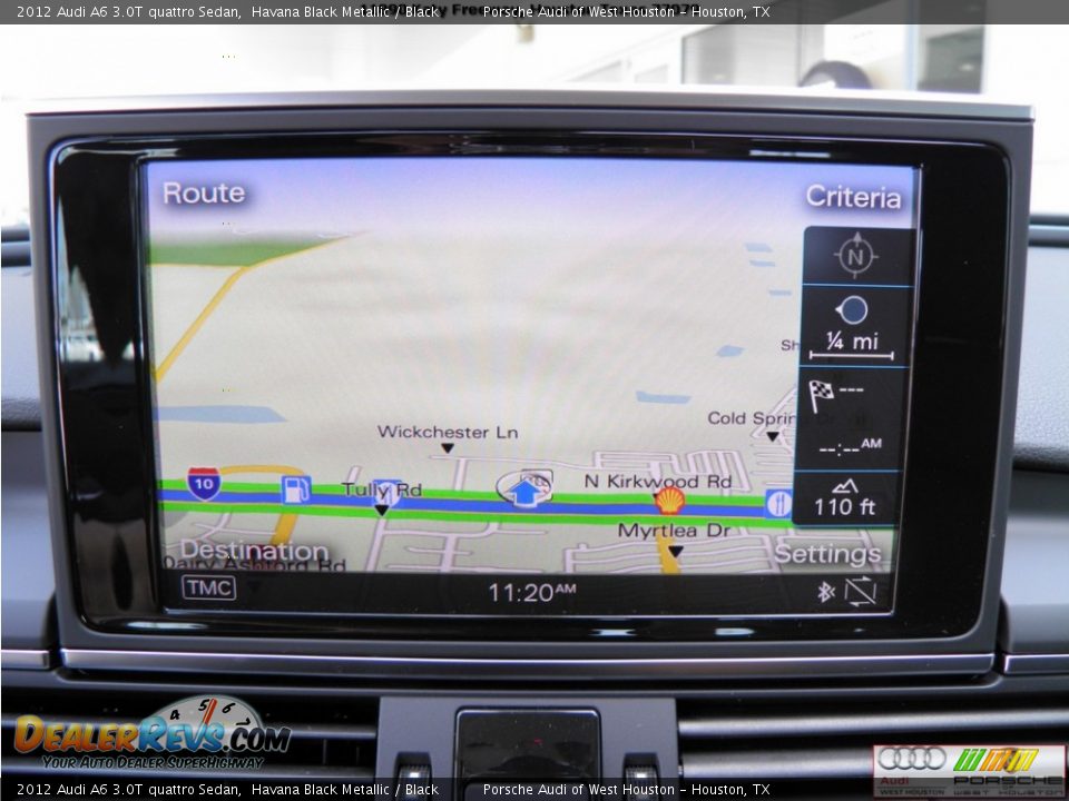 2012 Audi A6 3.0T quattro Sedan Havana Black Metallic / Black Photo #9