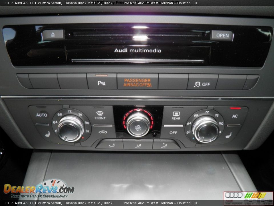 2012 Audi A6 3.0T quattro Sedan Havana Black Metallic / Black Photo #10