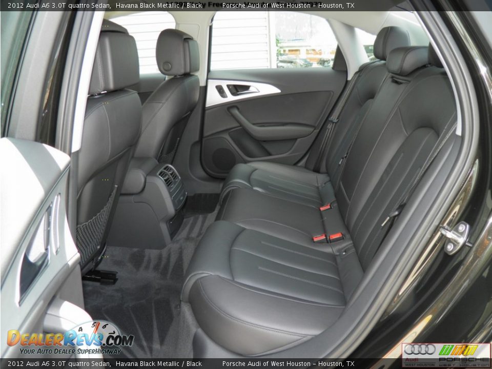 2012 Audi A6 3.0T quattro Sedan Havana Black Metallic / Black Photo #13