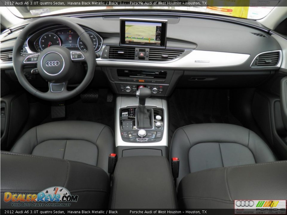 2012 Audi A6 3.0T quattro Sedan Havana Black Metallic / Black Photo #14