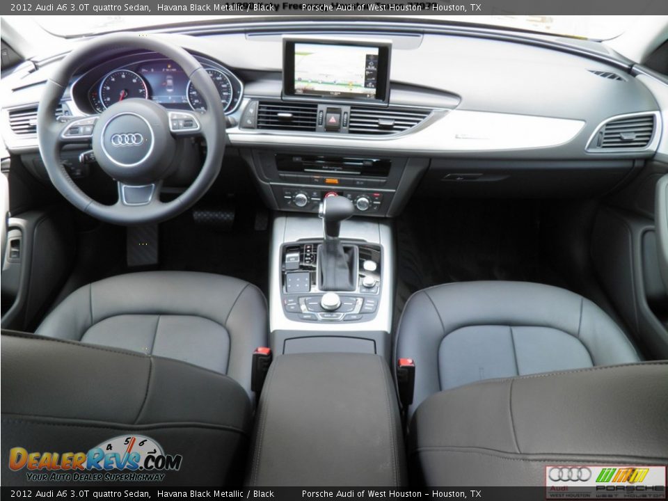 2012 Audi A6 3.0T quattro Sedan Havana Black Metallic / Black Photo #16