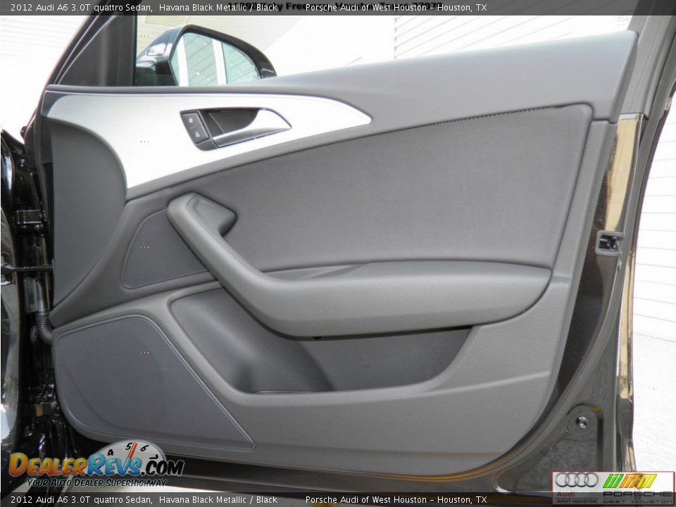 2012 Audi A6 3.0T quattro Sedan Havana Black Metallic / Black Photo #20