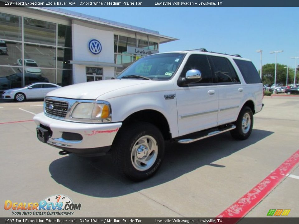 1997 Ford Expedition Eddie Bauer 4x4 Oxford White / Medium Prairie Tan Photo #1