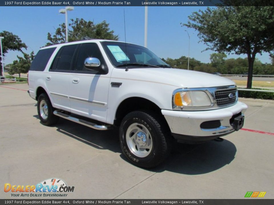 1997 Ford Expedition Eddie Bauer 4x4 Oxford White / Medium Prairie Tan Photo #7