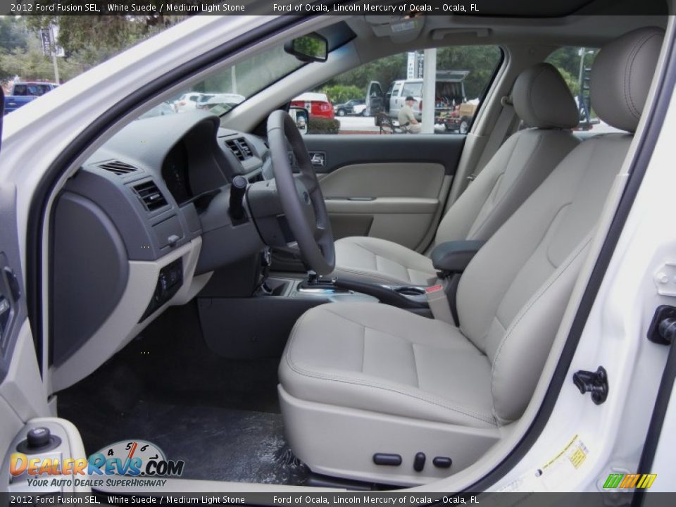 Medium Light Stone Interior 2012 Ford Fusion Sel Photo 5