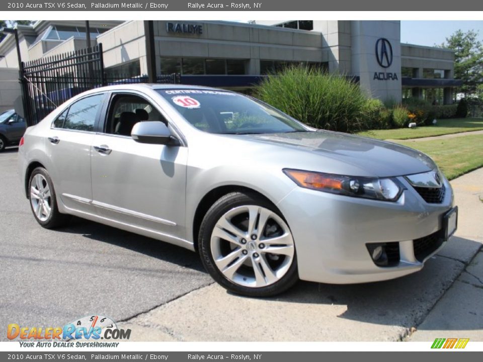 2010 Acura TSX V6 Sedan Palladium Metallic / Ebony Photo #1