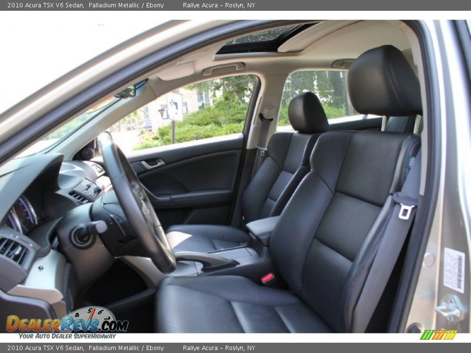 Ebony Interior - 2010 Acura TSX V6 Sedan Photo #10