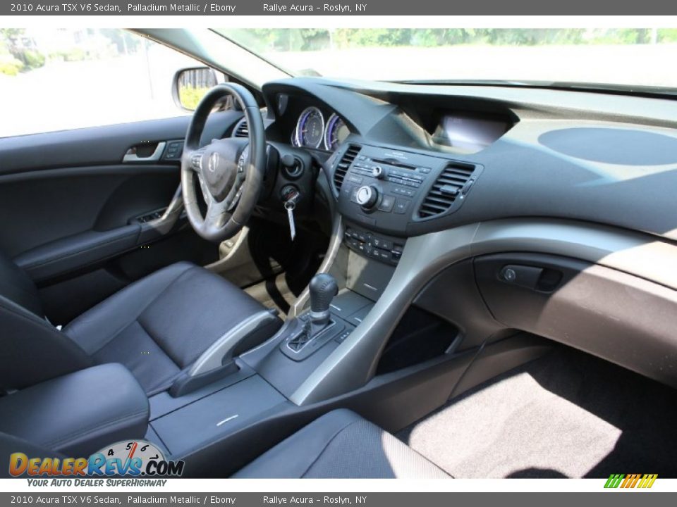2010 Acura TSX V6 Sedan Palladium Metallic / Ebony Photo #13