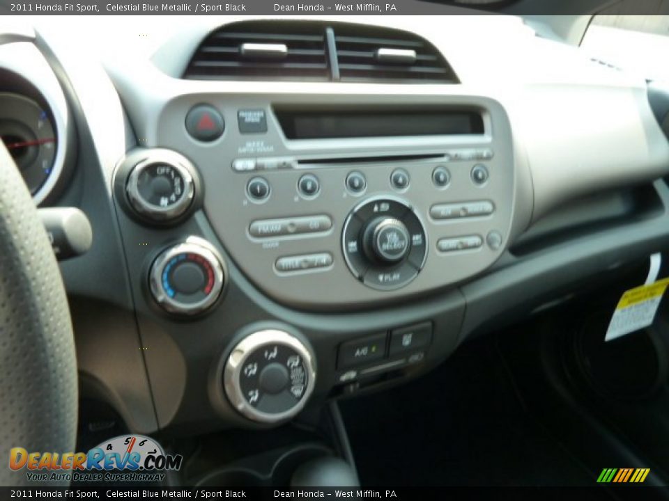 2011 Honda Fit Sport Celestial Blue Metallic / Sport Black Photo #18