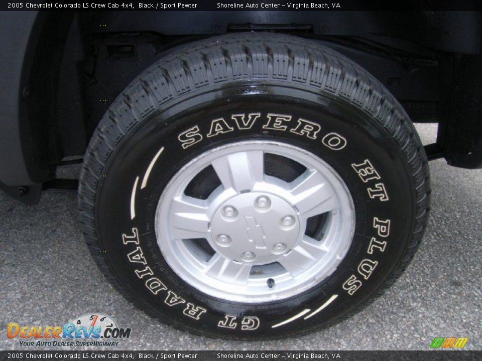 2005 Chevrolet Colorado LS Crew Cab 4x4 Black / Sport Pewter Photo #25