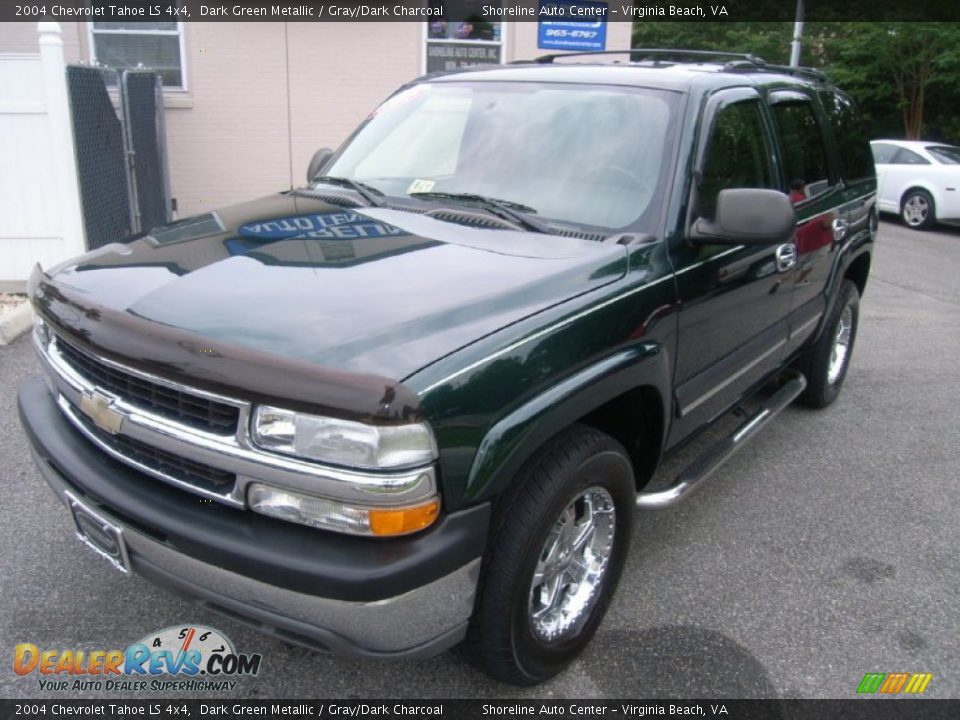2004 Chevrolet Tahoe LS 4x4 Dark Green Metallic / Gray/Dark Charcoal Photo #1