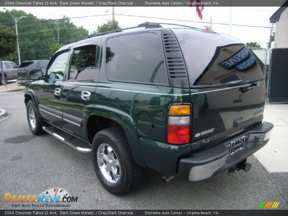 2004 Chevrolet Tahoe LS 4x4 Dark Green Metallic / Gray/Dark Charcoal Photo #3