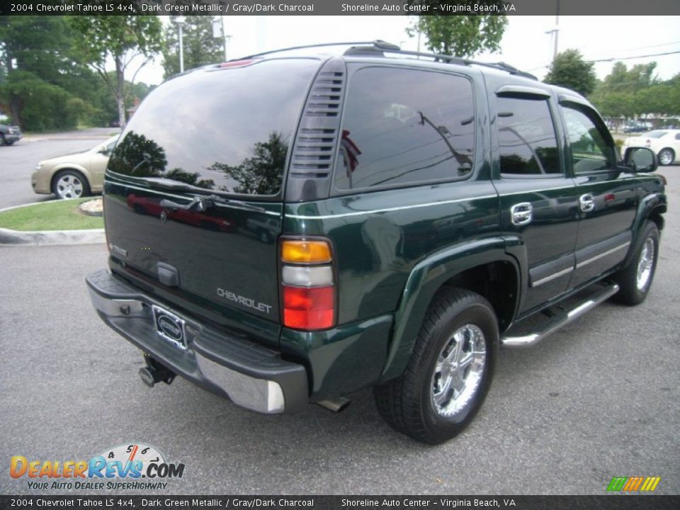 2004 Chevrolet Tahoe LS 4x4 Dark Green Metallic / Gray/Dark Charcoal Photo #5