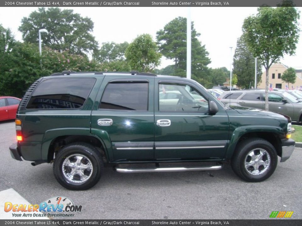 2004 Chevrolet Tahoe LS 4x4 Dark Green Metallic / Gray/Dark Charcoal Photo #6