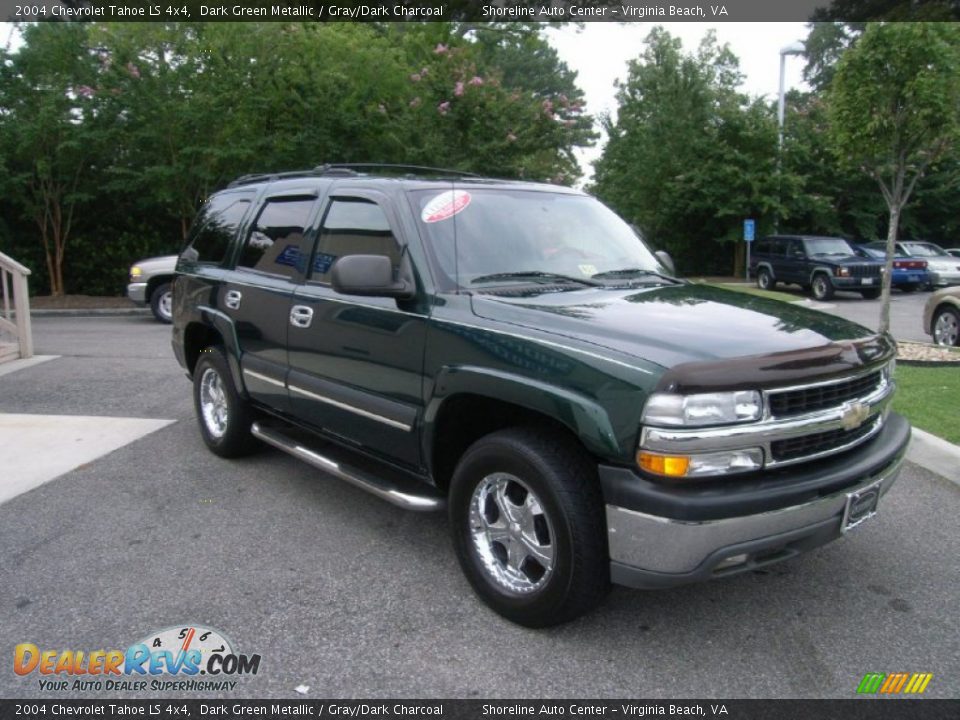2004 Chevrolet Tahoe LS 4x4 Dark Green Metallic / Gray/Dark Charcoal Photo #7