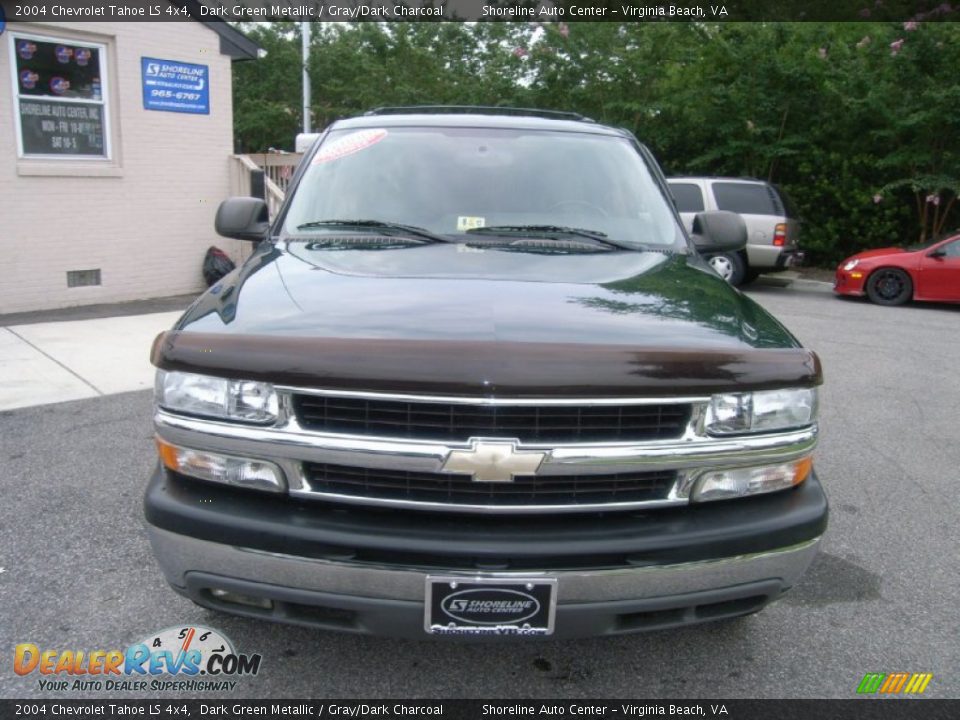 2004 Chevrolet Tahoe LS 4x4 Dark Green Metallic / Gray/Dark Charcoal Photo #8