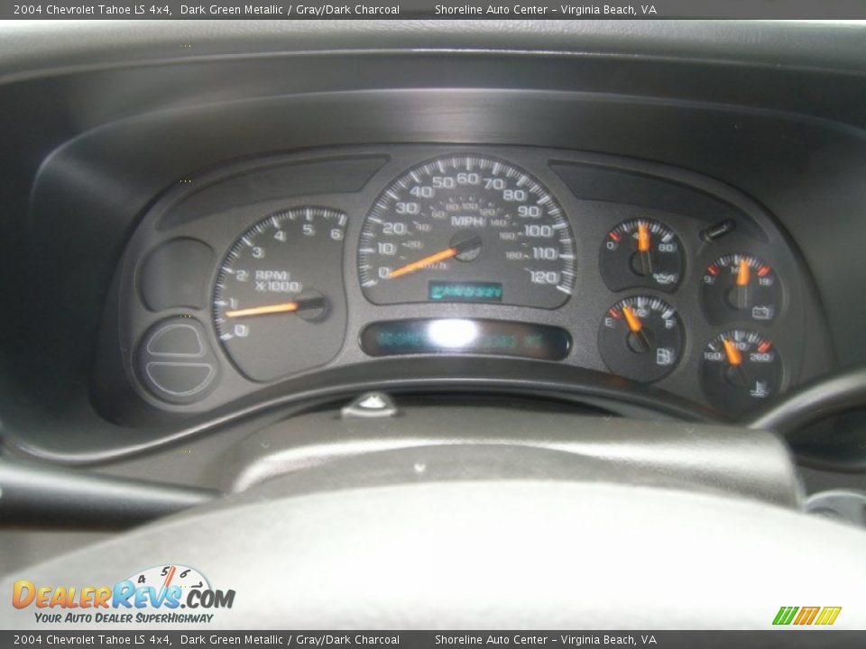 2004 Chevrolet Tahoe LS 4x4 Dark Green Metallic / Gray/Dark Charcoal Photo #14