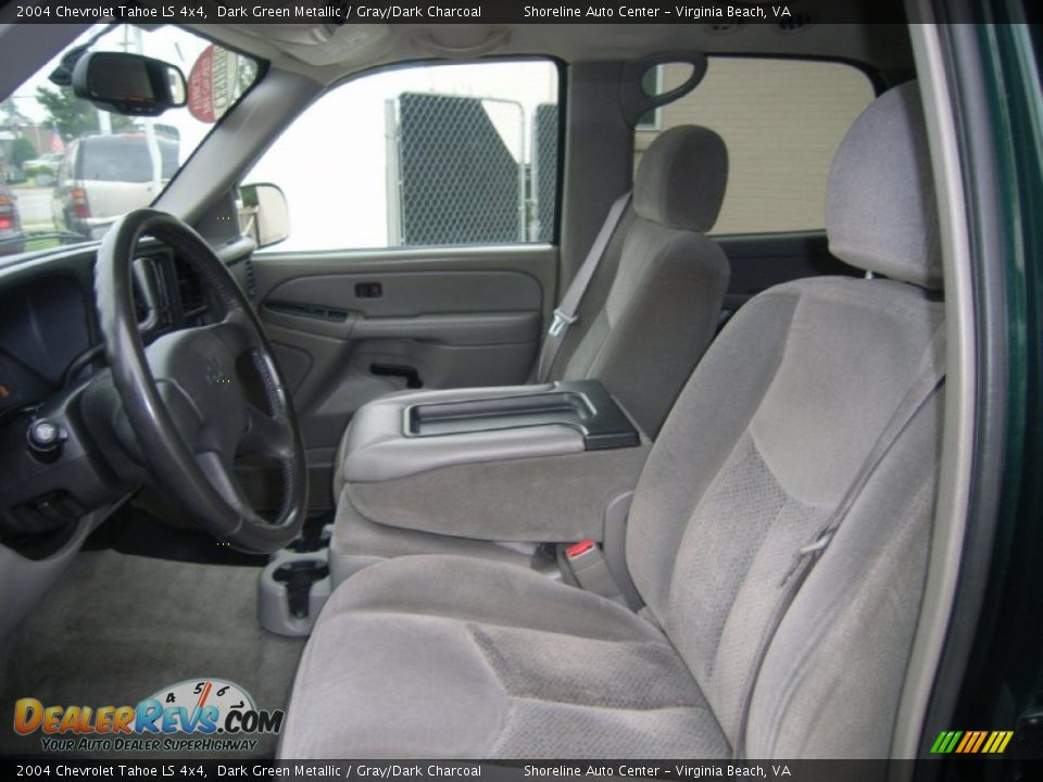 2004 Chevrolet Tahoe LS 4x4 Dark Green Metallic / Gray/Dark Charcoal Photo #16