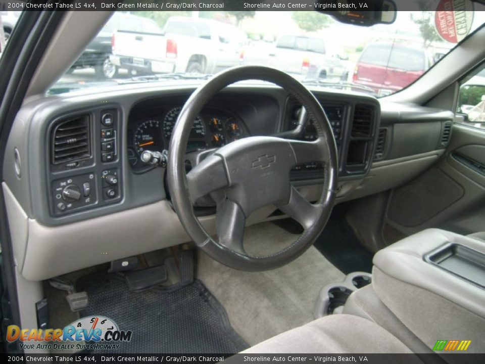 2004 Chevrolet Tahoe LS 4x4 Dark Green Metallic / Gray/Dark Charcoal Photo #17