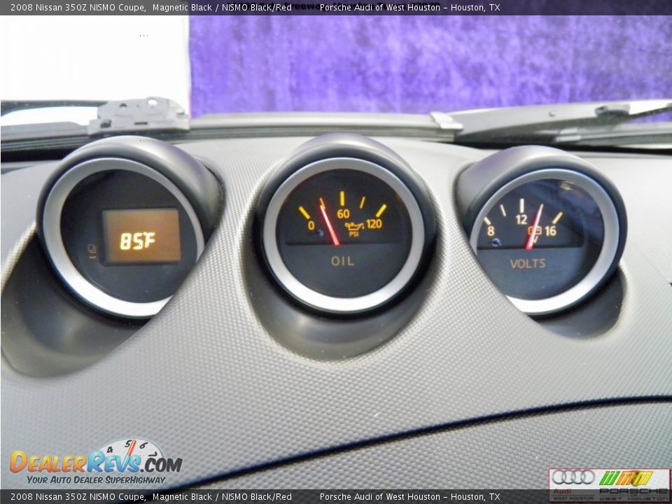 2008 Nissan 350Z NISMO Coupe Magnetic Black / NISMO Black/Red Photo #10