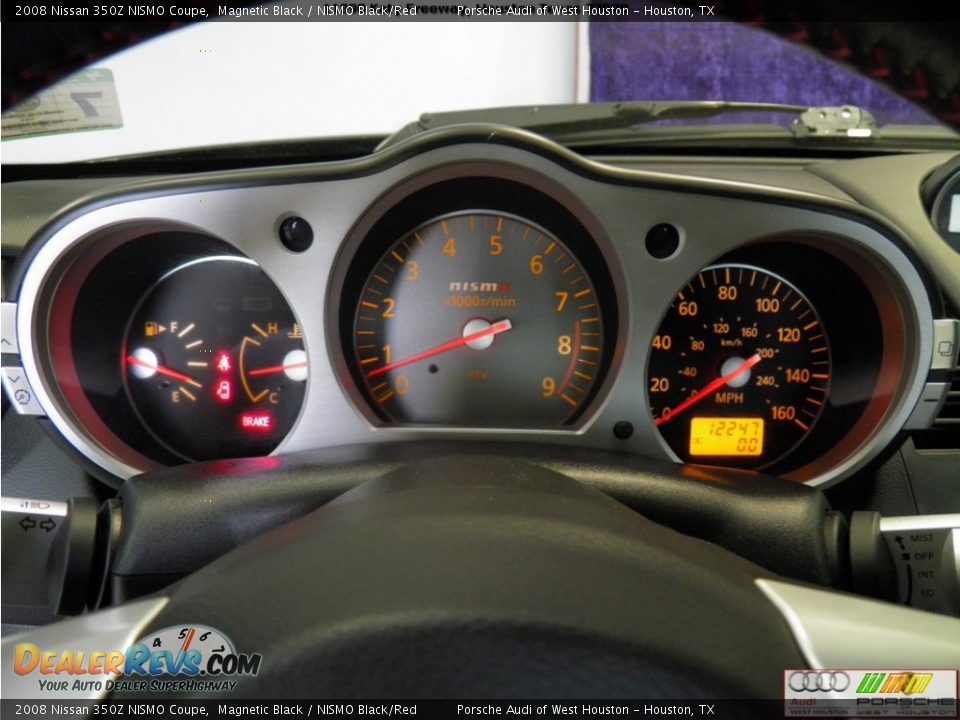 2008 Nissan 350Z NISMO Coupe Magnetic Black / NISMO Black/Red Photo #11