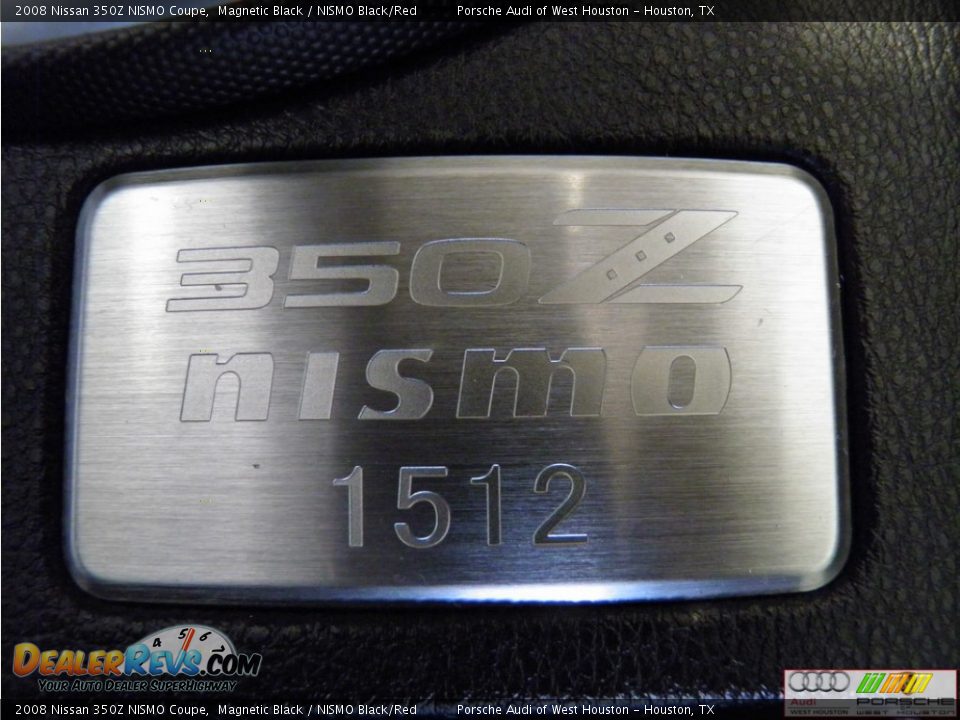 2008 Nissan 350Z NISMO Coupe Magnetic Black / NISMO Black/Red Photo #13