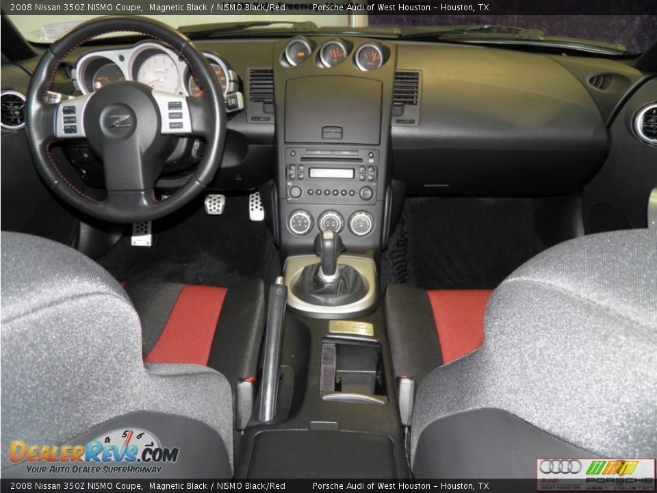 2008 Nissan 350Z NISMO Coupe Magnetic Black / NISMO Black/Red Photo #16