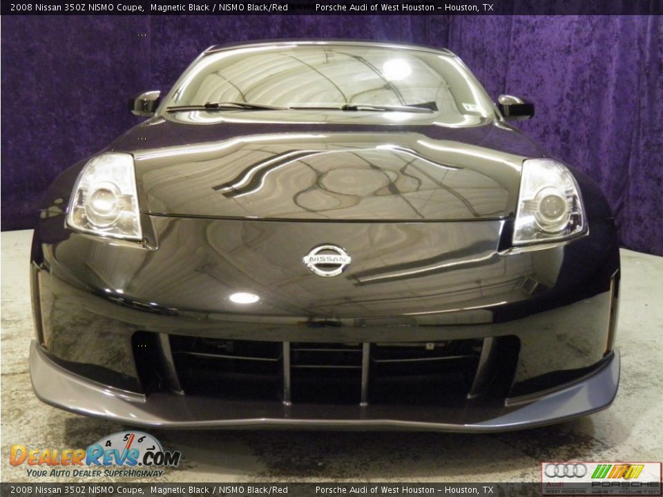 2008 Nissan 350Z NISMO Coupe Magnetic Black / NISMO Black/Red Photo #18