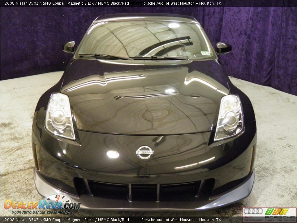 2008 Nissan 350Z NISMO Coupe Magnetic Black / NISMO Black/Red Photo #19