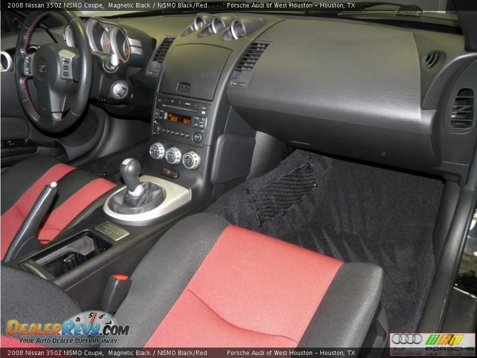 2008 Nissan 350Z NISMO Coupe Magnetic Black / NISMO Black/Red Photo #25