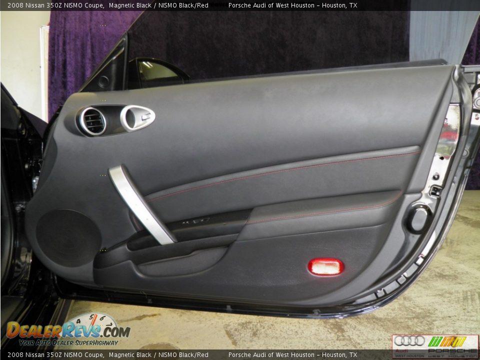 2008 Nissan 350Z NISMO Coupe Magnetic Black / NISMO Black/Red Photo #27