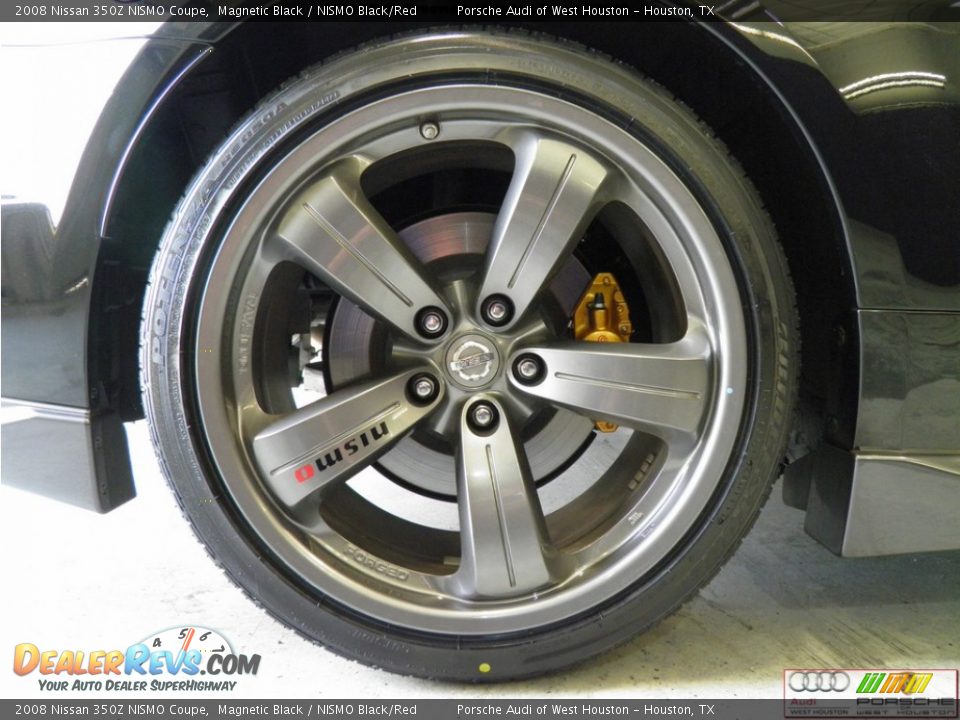2008 Nissan 350Z NISMO Coupe Magnetic Black / NISMO Black/Red Photo #29