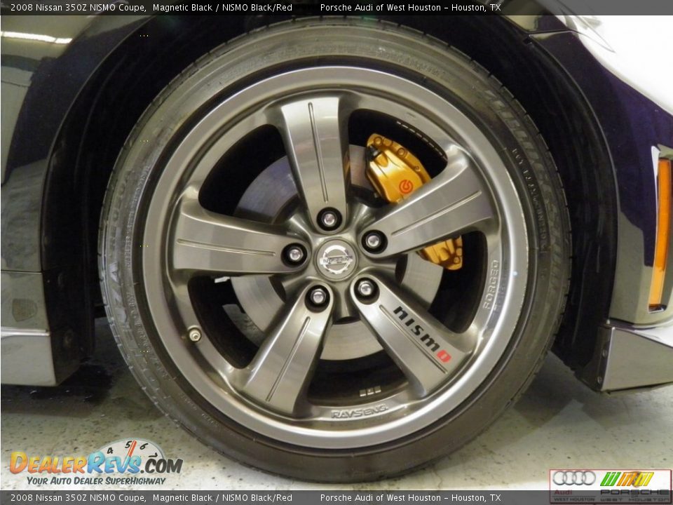 2008 Nissan 350Z NISMO Coupe Magnetic Black / NISMO Black/Red Photo #30