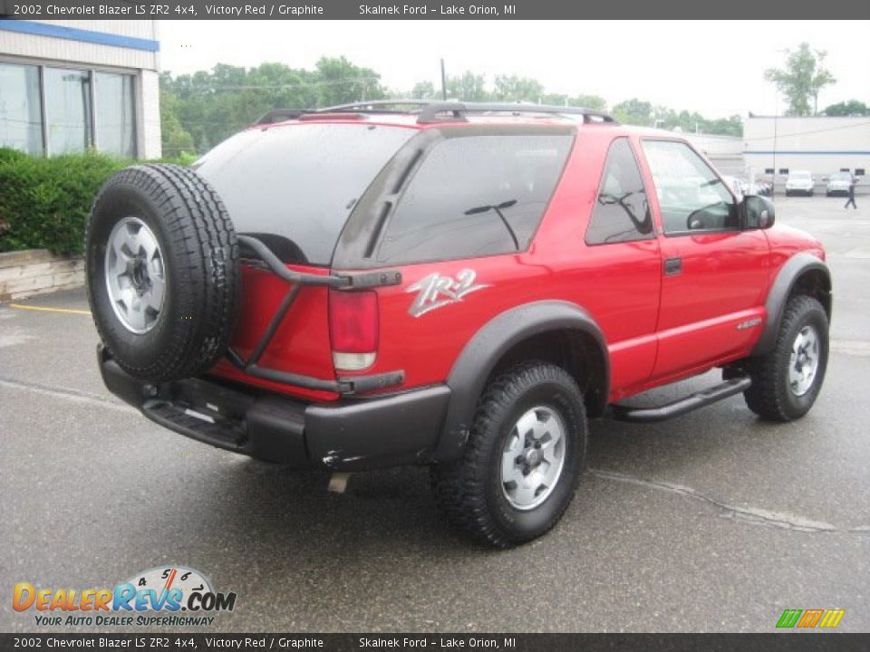 Victory Red 2002 Chevrolet Blazer LS ZR2 4x4 Photo #7