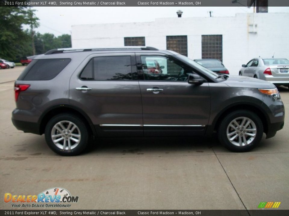 2011 Ford Explorer XLT 4WD Sterling Grey Metallic / Charcoal Black Photo #4