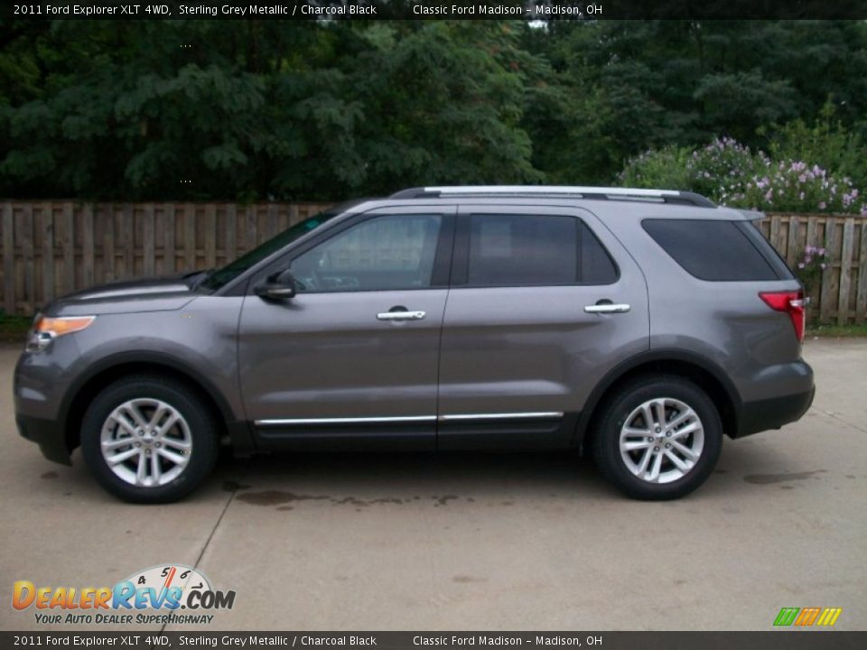 2011 Ford Explorer XLT 4WD Sterling Grey Metallic / Charcoal Black Photo #8