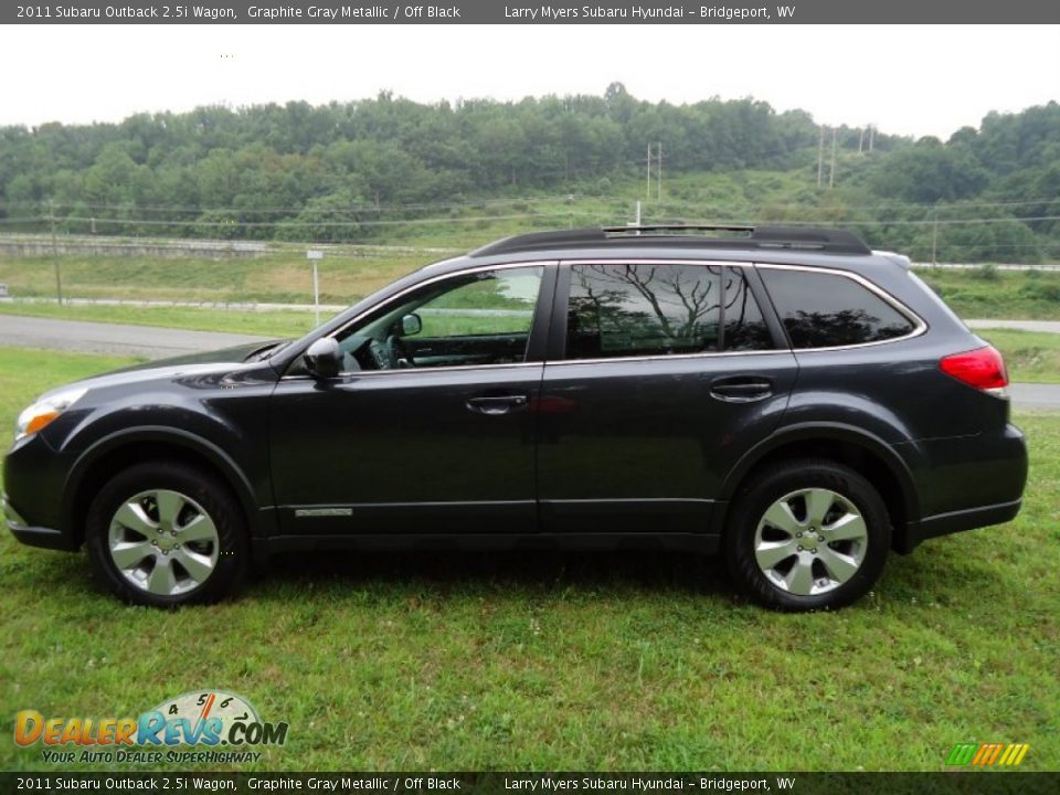 2011 Subaru Outback 2.5i Wagon Graphite Gray Metallic / Off Black Photo #6