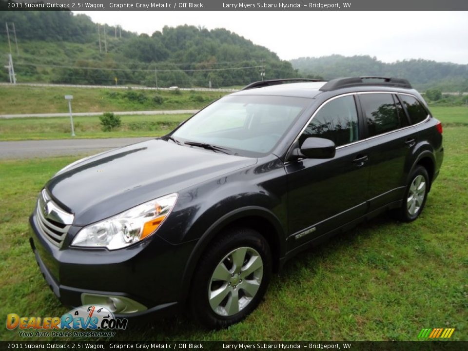 2011 Subaru Outback 2.5i Wagon Graphite Gray Metallic / Off Black Photo #7