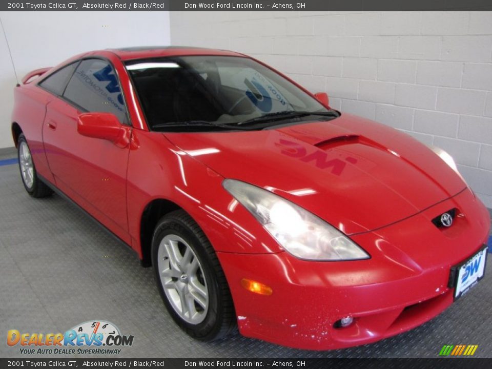 2001 Toyota Celica GT Absolutely Red / Black/Red Photo #1