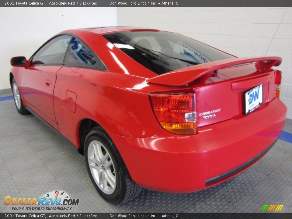 2001 Toyota Celica GT Absolutely Red / Black/Red Photo #3