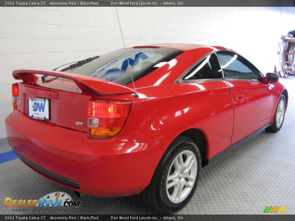 2001 Toyota Celica GT Absolutely Red / Black/Red Photo #4
