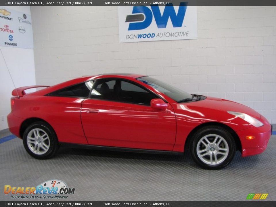 2001 Toyota Celica GT Absolutely Red / Black/Red Photo #5
