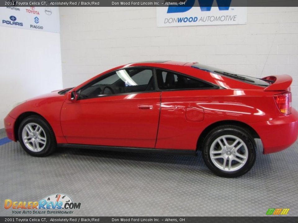 2001 Toyota Celica GT Absolutely Red / Black/Red Photo #6