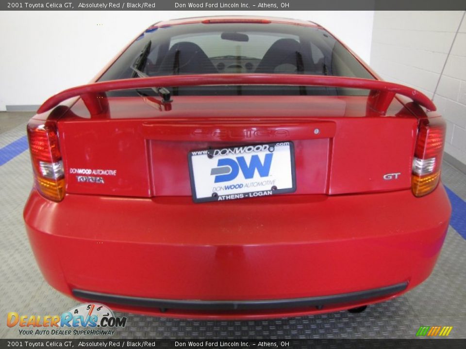 2001 Toyota Celica GT Absolutely Red / Black/Red Photo #8