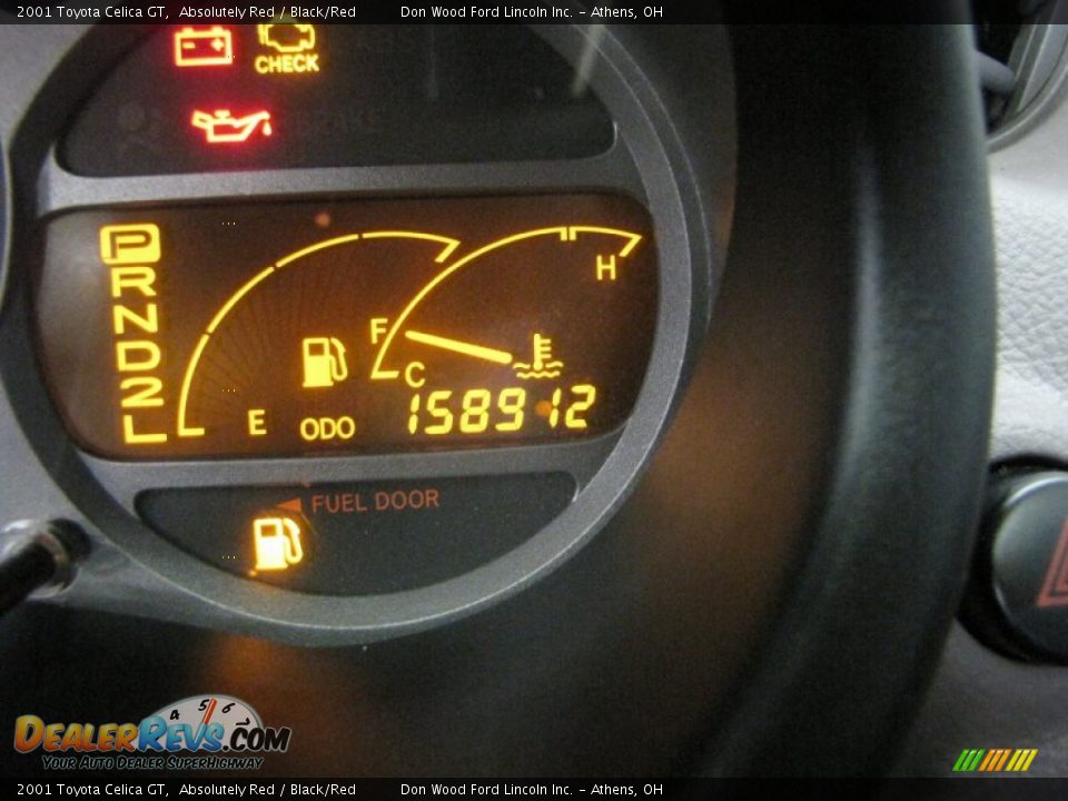 2001 Toyota Celica GT Absolutely Red / Black/Red Photo #11