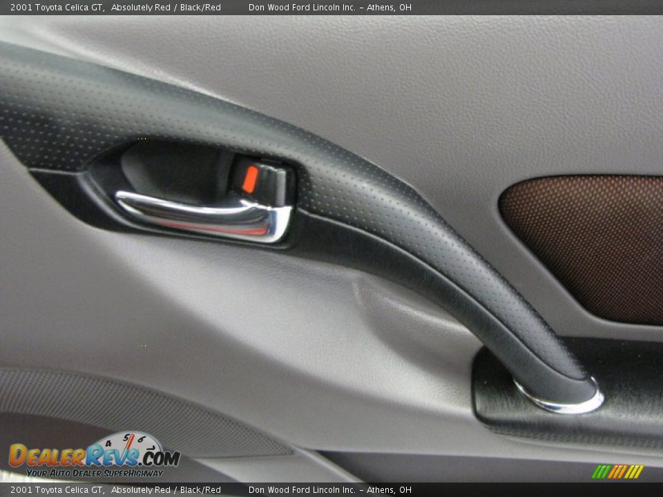 2001 Toyota Celica GT Absolutely Red / Black/Red Photo #17