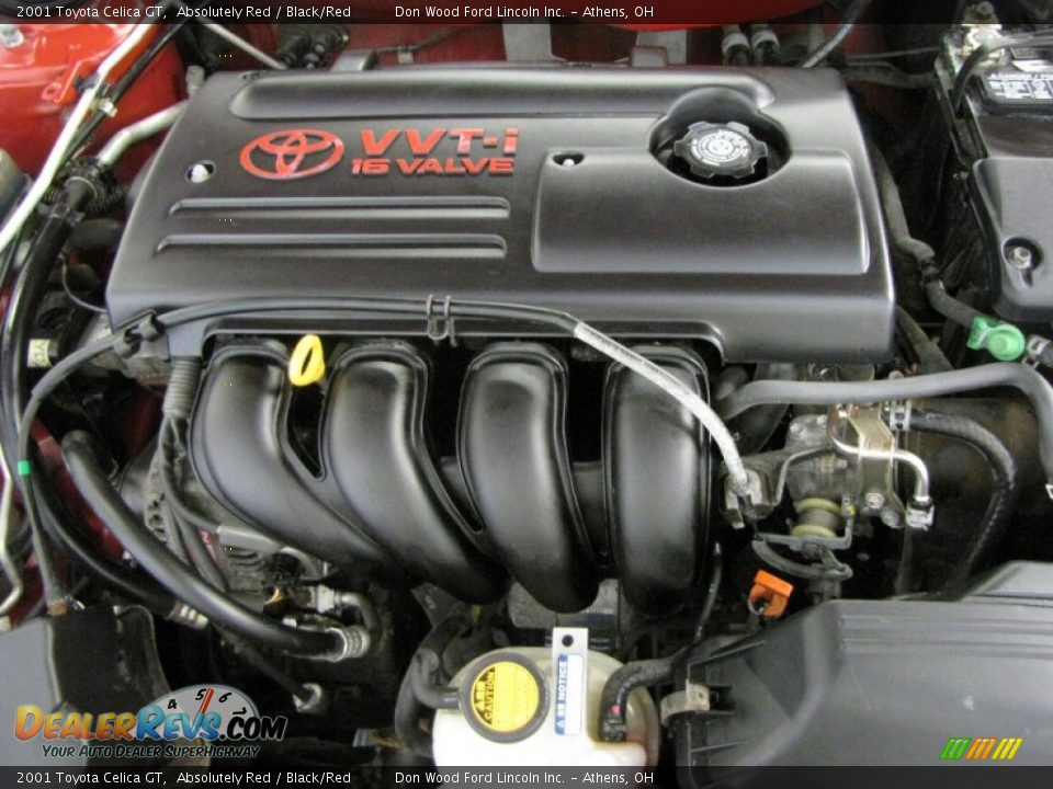 2001 Toyota Celica GT Absolutely Red / Black/Red Photo #22