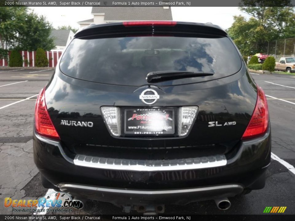 2006 Nissan Murano SL AWD Super Black / Charcoal Photo #9