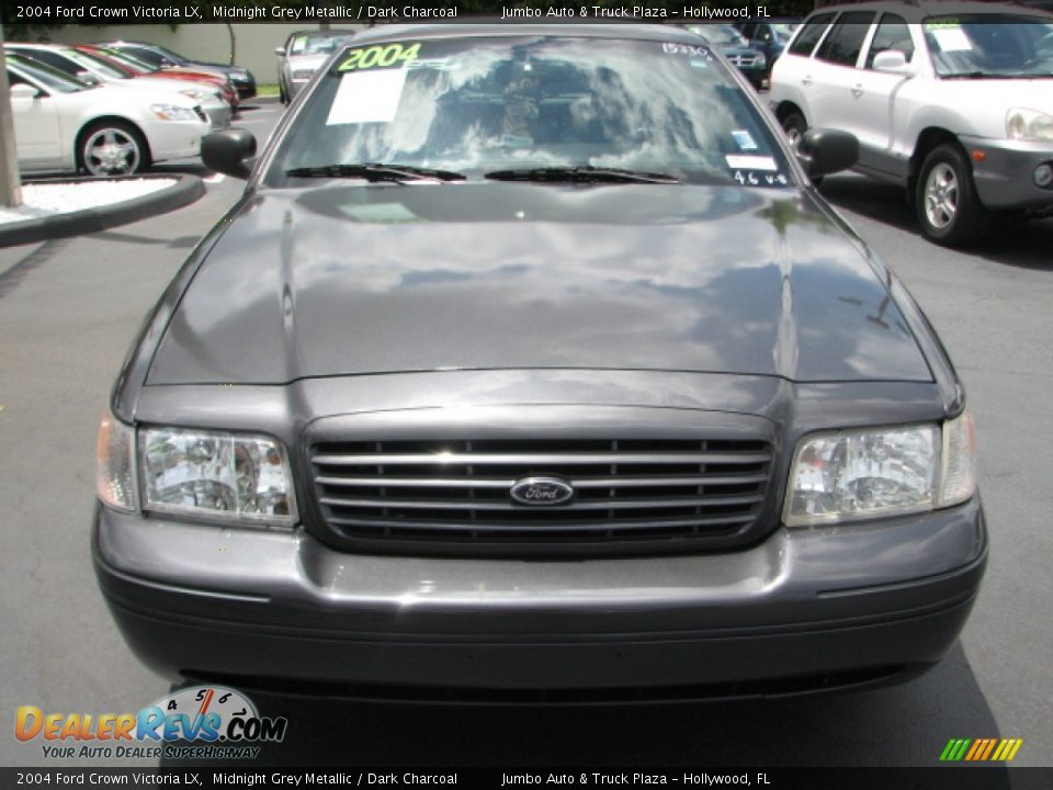 2004 Ford Crown Victoria LX Midnight Grey Metallic / Dark Charcoal Photo #3