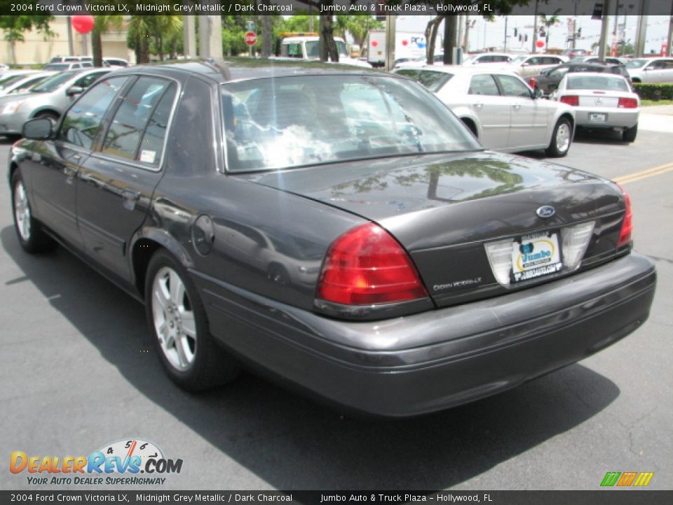 2004 Ford Crown Victoria LX Midnight Grey Metallic / Dark Charcoal Photo #7